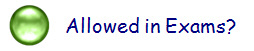 Allowed in Exams?